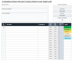free project execution plan templates