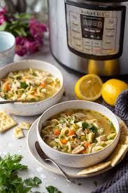 20 min cook time : Instant Pot Chicken Noodle Soup Cooking Classy