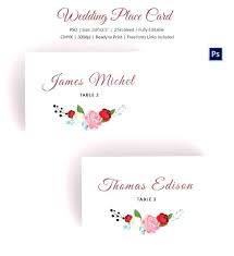 Place Card Size Template Table Place Card Template Word
