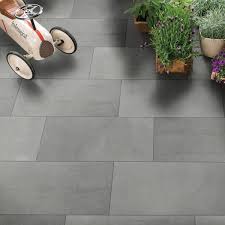 sleek porcelain tile floors to elevate