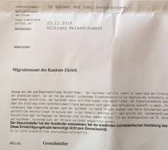 swiss family reunion entry permit