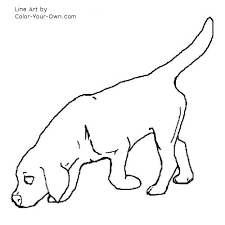 Push pack to pdf button and download pdf coloring book for free. Sniffing Beagle Coloring Page