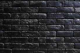 Dark Brick Wall Black Bricks