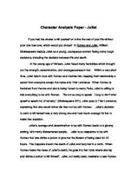 Romeo And Juliet Character Analysis Gcse English Marked