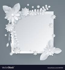 white paper flowers fl background