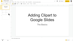 adding clipart to google slides you