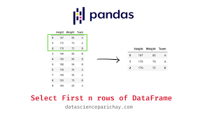 pandas select first n rows of a