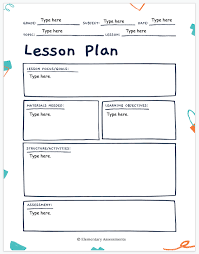 simple lesson plan templates