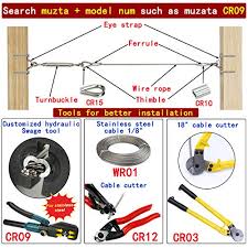 I used 1 thick cold rolled 1018 for the major parts. Muzata 5 Pack Heavy Duty Stainless Steel Cable Railing Kits For Wood Posts Diy Balustrade Kit With Jaw Swage Fork Turnbuckle With Ck01 Series Ca1 Cd1 Cs1 Pricepulse