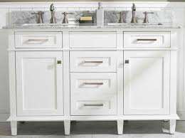 54 Double Sink Vanity Cabinet White