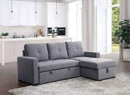 Polly Sectional In Gray By Furniture Of