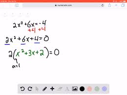 Solved Solve Each Equation By Factoring