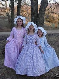 Historical Period Clothing Costume Colonial Girl Dress purple - Etsy