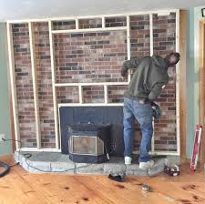 our brick fireplace makeover