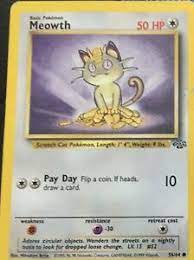 Maybe you would like to learn more about one of these? Original 1995 Rare Meowth Pokemon Card 56 64 Near Mint Condition Ebay