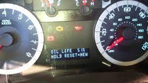 to reset the oil life on a ford escape