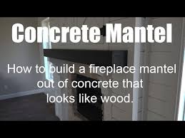 Concrete Fireplace Mantel