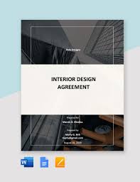 interior design template in pdf free