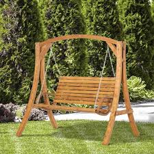 Pine Wood Garden Swing Chair