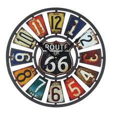 Owl Barn Gifts Route 66 Wall Clock