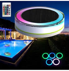 remote control solar power led colorful