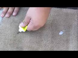 removing gum from car carpets you