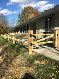 Split rail fences are constructed out of timber logs, typically split in half lengthwise to form the rails. Split Rail Oneonta Fence