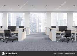 computer desks industrial stock photo