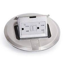 lew electric pufp s floor box 6 pop up w 15a gfi receptacle stainless steel