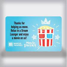 Give the gift of entertainment with a movie tavern gift card. Marcus Theatres Movie Tavern Gift Cards