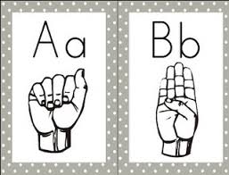 Word Wall Letters American Sign Language Sign Language