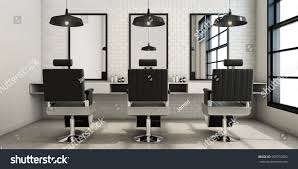 Barber Shop Modern Loft Design 3d Stock Illustration 509792062