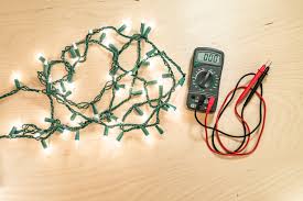 fix christmas lights with a multimeter