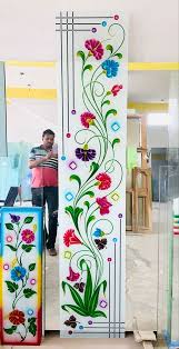 Glass Painting Patterns Flower Drawing