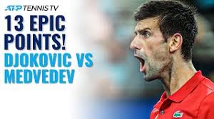 Novak djokovic takes on daniil medvedev in the final of the australian open 2021. 13 Epic Novak Djokovic Vs Daniil Medvedev Tennis Points Youtube