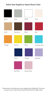 Always Stationery Color Charts Personalized Stationery