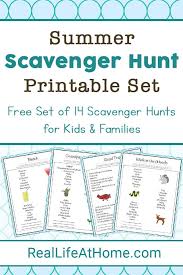 However, since kids are in different places as readers, reading and learning different words, i changed it to be a general word scavenger hunt for kids ages 6 to 12. Summer Scavenger Hunt Ideas 14 Free Printable Scavenger Hunt Lists