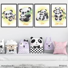 Cute Panda Baby Wall Art Pf0010