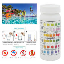 50pcs 6 In1 Swimming Pool Spa Test Strips Chlorine Ph Alkalinity Water Hardness