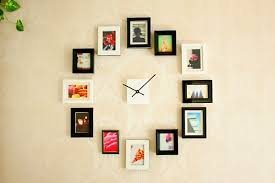 Giant Wall Clock Using Picture Frames