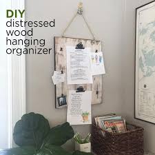 Diy Distressed Wood Hanging Organizer