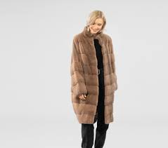 cappuccino mink fur coat 100 real