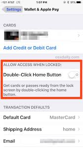 lock screen access shortcut on iphone