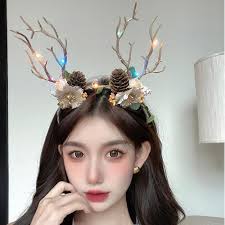 large antlers shape hair band exquisite