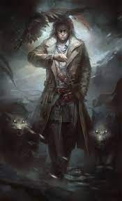 fantasymen #dhampir #ranger; familiar; vampire; glasses; fantasy; man; male;  d&D; pathfinder | Character art, Concept art characters, Fantasy character  design
