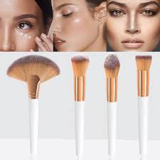 fluffy makeup brushes cosmetic
