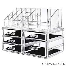 acrylic cosmetic storage box 5 drawers