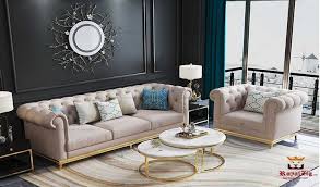 Luxury Stainless Steel Sofa Set