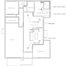 2d Cad Floor Plan For The 3 Bedroom