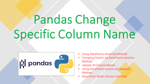 how to change column name in pandas